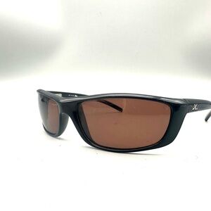 Hobie Polarized Sunglasses Mens Black Wrap Around Brown Lens 60 16 125 Sport